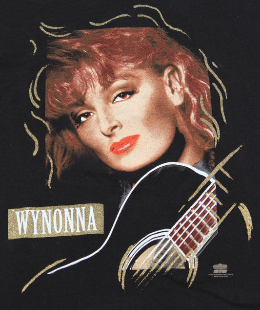 1990 Size Large Wynonna "Girls With Guitars-Black" Tee Shirt