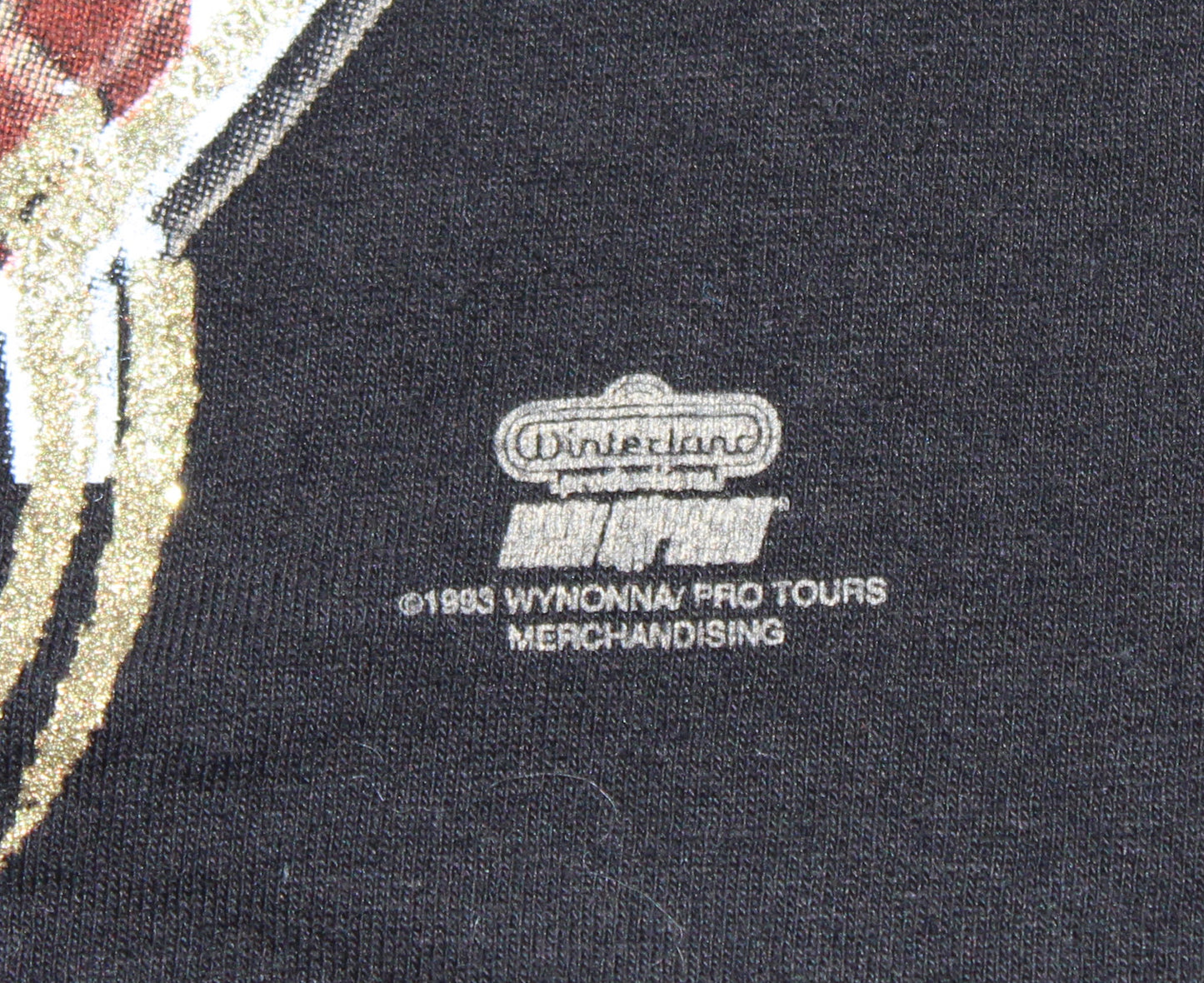 1990 Size Large Wynonna "Girls With Guitars-Black" Tee Shirt