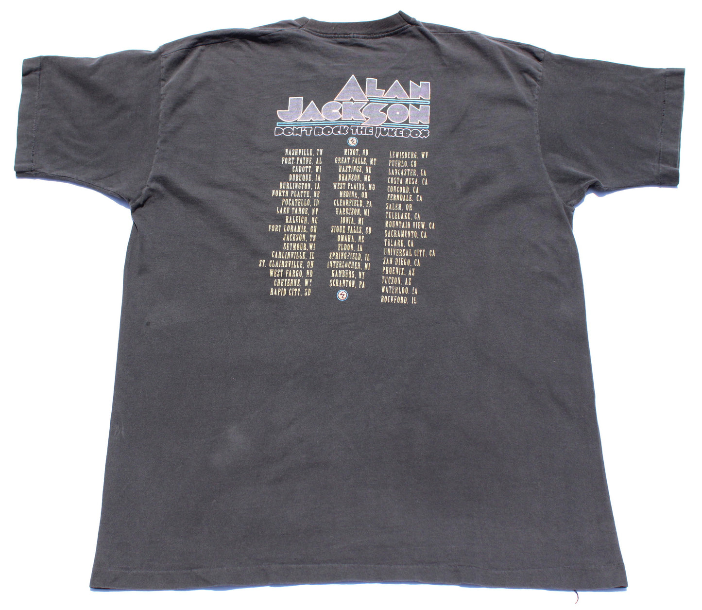 1992 Size XXL Alan Jackson "Don't Rock The Jukebox Tour" Tee Shirt