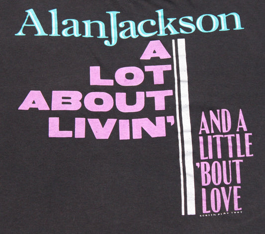 1992 Size Large Alan Jackson "A Lot About Livin'" Tee Shirt