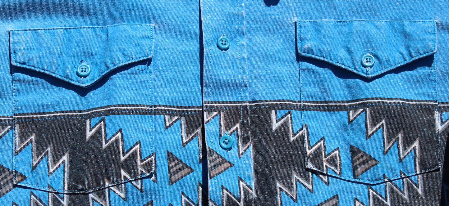 1990's Size XXL Wrangler Brushpopper Button Up shirt