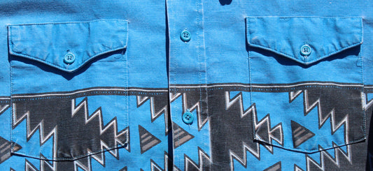 1990's Size XXL Wrangler Brushpopper Button Up shirt