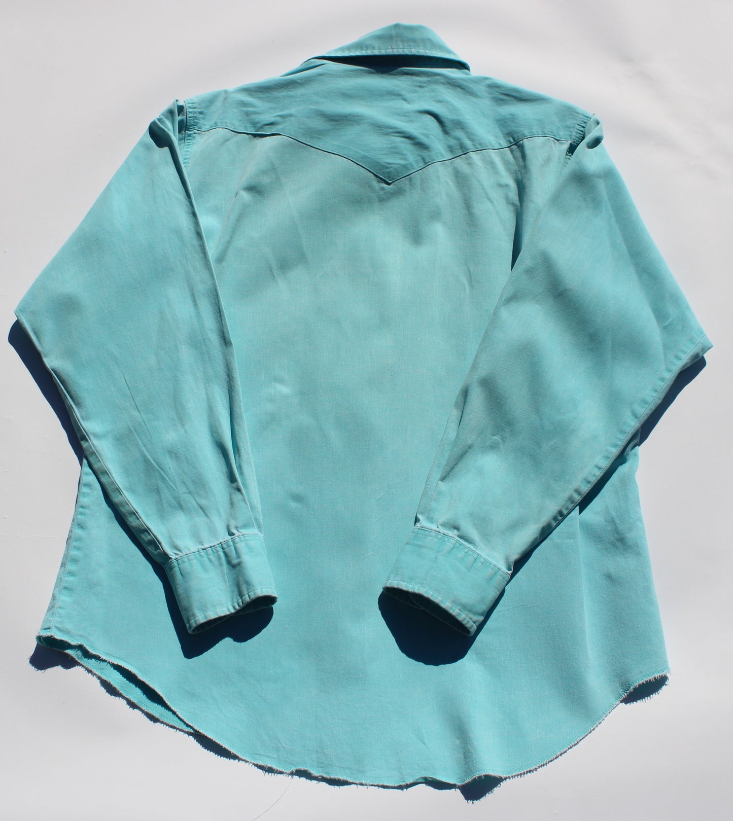 1990's Size Large Wrangler Brushpopper Button Up shirt