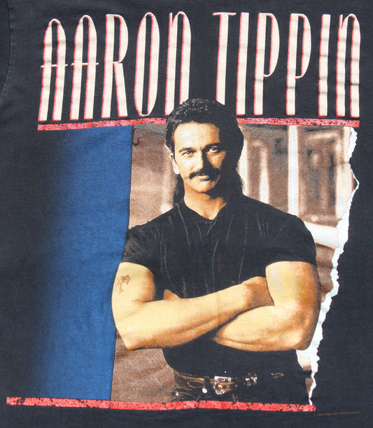 1992 Size Medium Aaron Tippin "Read Between The Lines" Tee Shirt