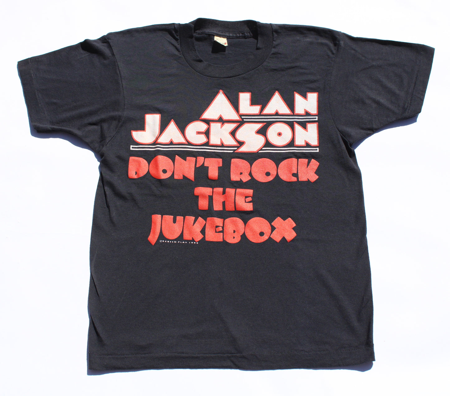 1992 Size Medium Alan Jackson "Don't Rock The Jukebox" Tee Shirt