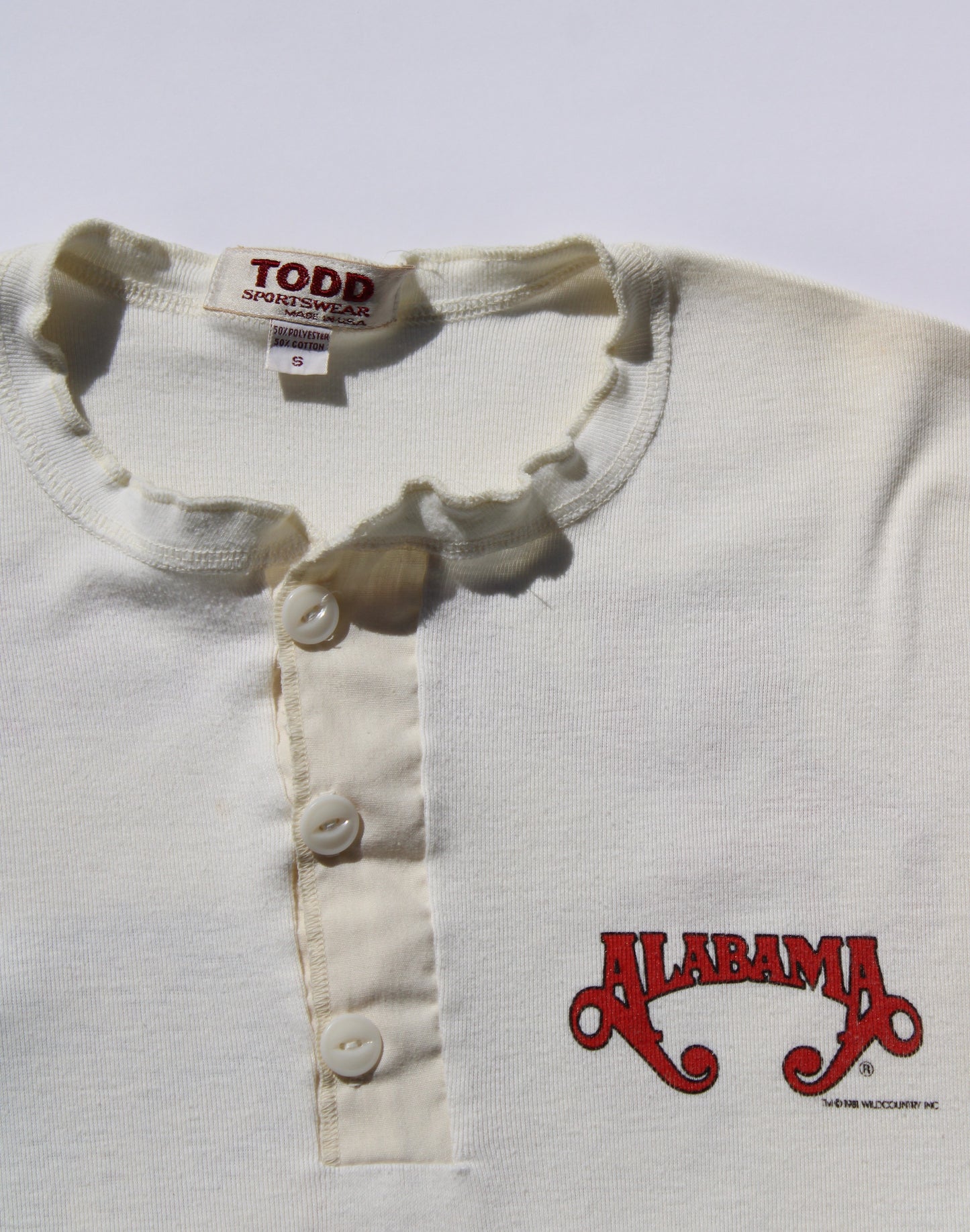 1984 Size Small Alabama "40 Hour Week Tour" Long Sleeve Shirt
