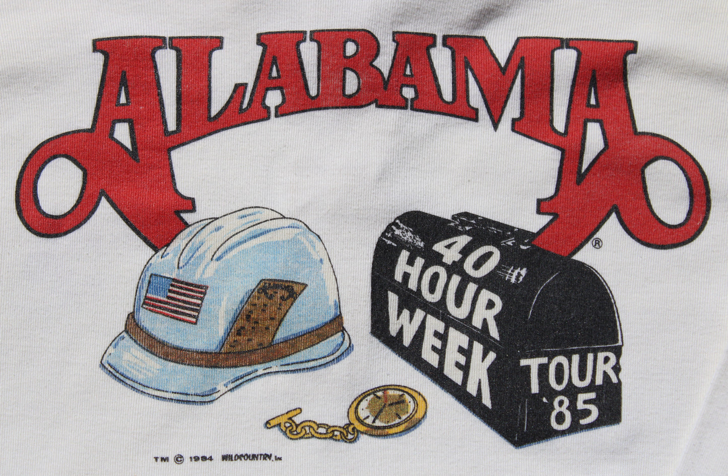 1984 Size Small Alabama "40 Hour Week Tour" Long Sleeve Shirt