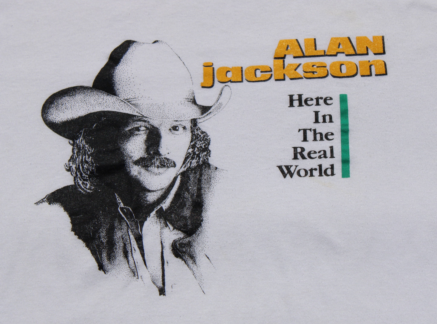1990's Size Large Alan Jackson "Here In The Real World" Tee Shirt