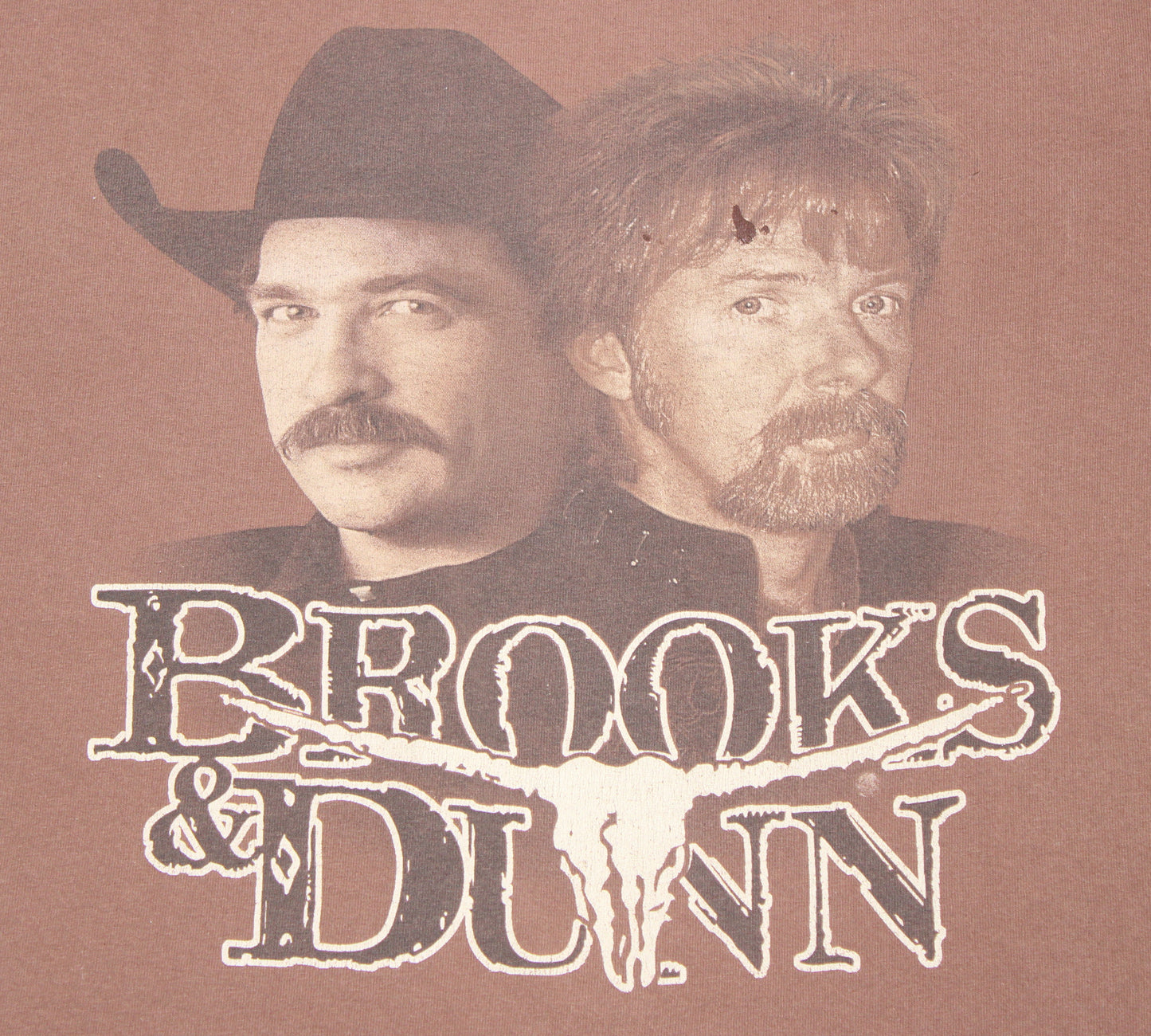 1990's Size Large Brooks And Dunn "You Are Who You Ride With" Tee Shirt