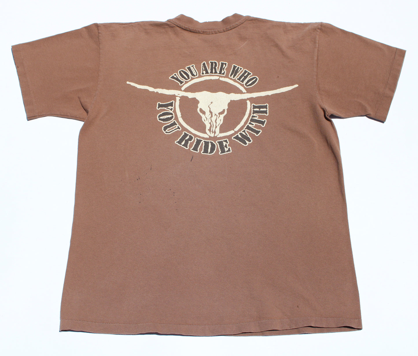 1990's Size Large Brooks And Dunn "You Are Who You Ride With" Tee Shirt