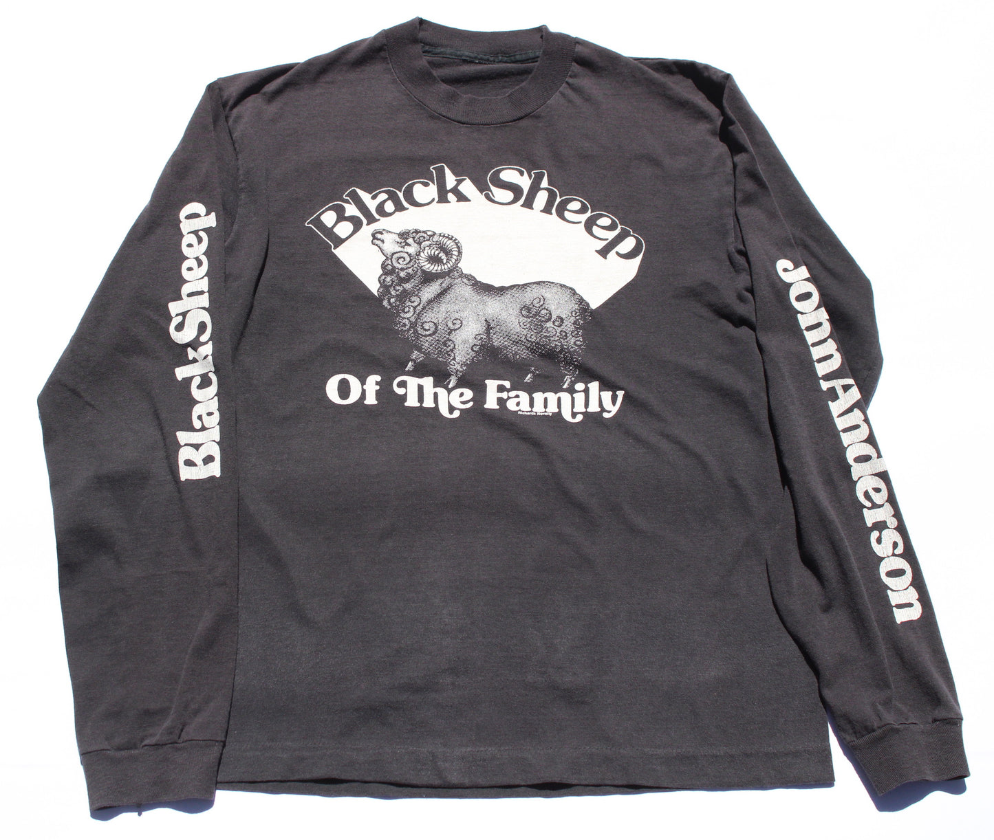 1980's Size Medium John Anderson "Black Sheep Of The Family" Long Sleeve Shirt