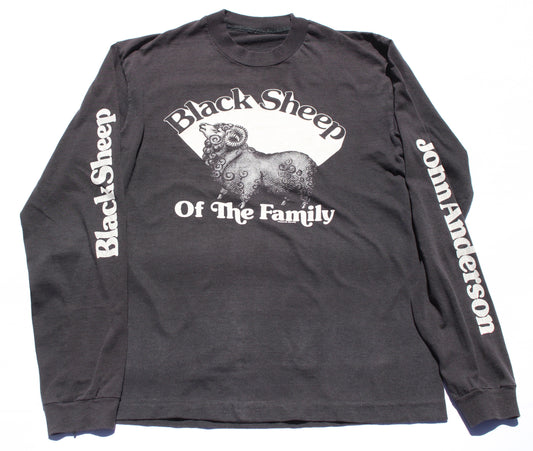 1980's Size Medium John Anderson "Black Sheep Of The Family" Long Sleeve Shirt