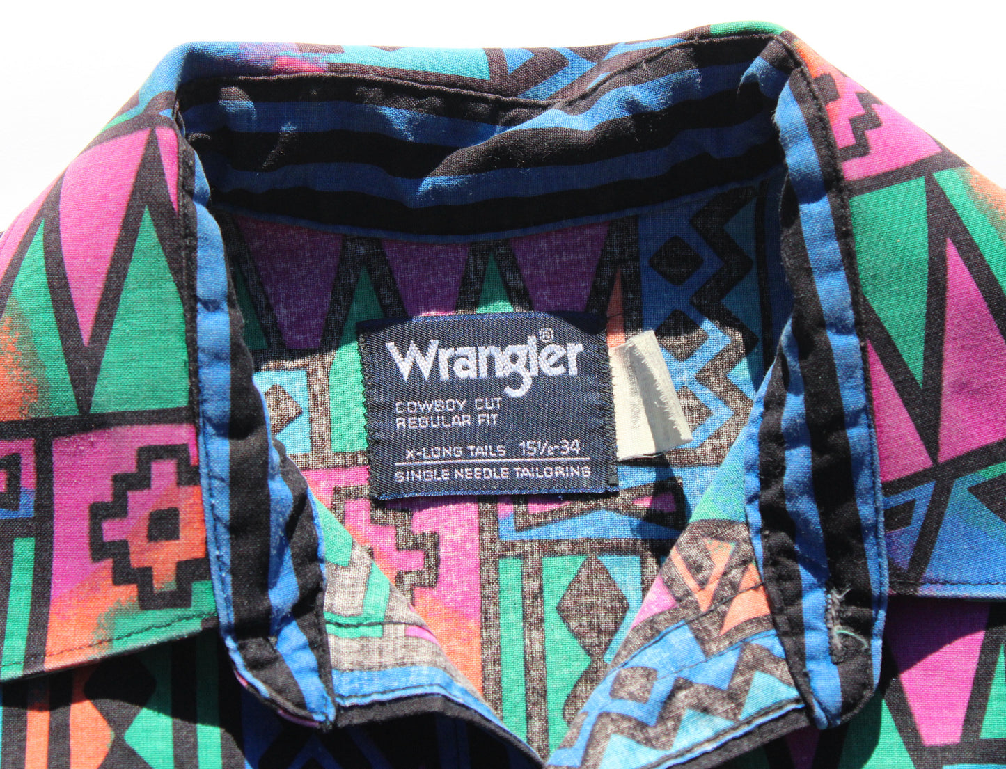 1990's Size Medium Wrangler Rodeo Button Up Shirt