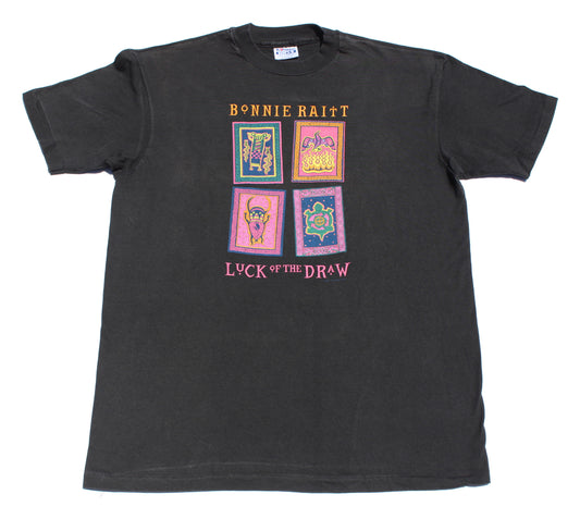 1991 Size XL Bonnie Raitt "Luck Of The Draw Tour" Tee Shirt