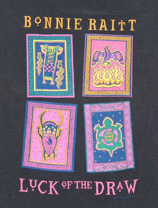 1991 Size XL Bonnie Raitt "Luck Of The Draw Tour" Tee Shirt