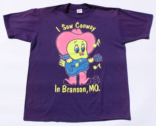 1990's Size Large Conway Twitty "Twitty Bird" Tee Shirt