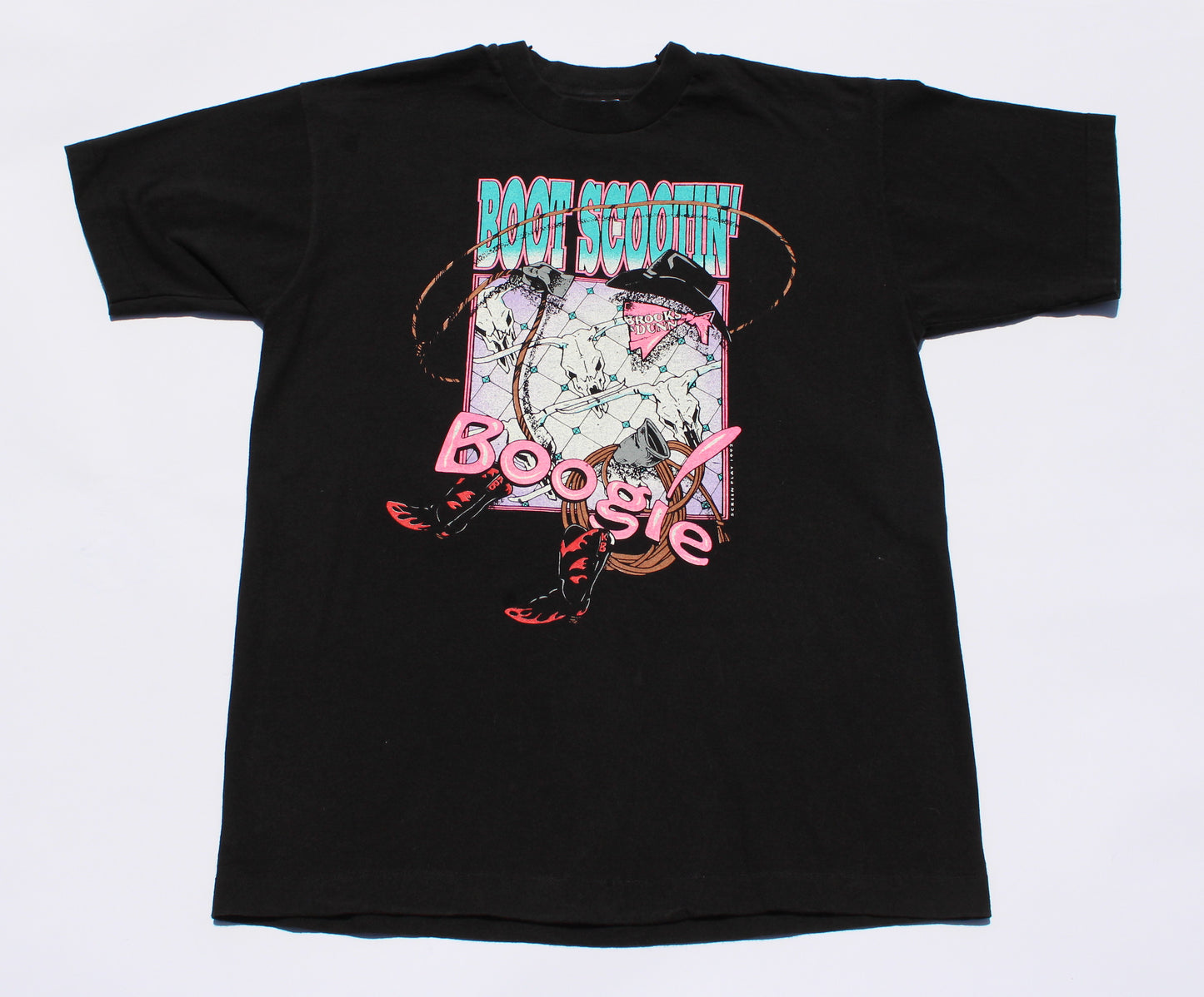 1992 Size Large Brooks And Dunn "Boot Scootin' Boogie" Tee Shirt