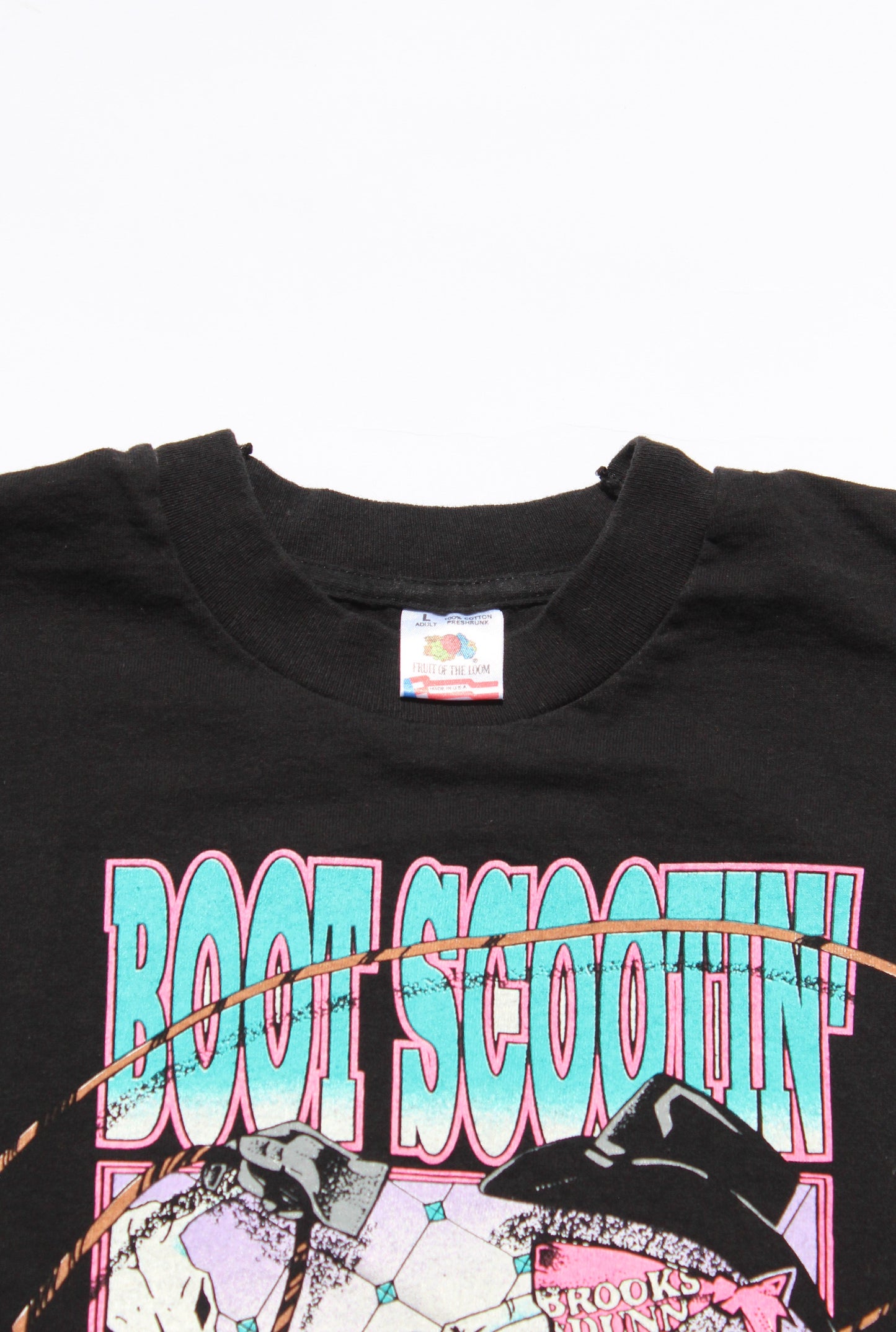 1992 Size Large Brooks And Dunn "Boot Scootin' Boogie" Tee Shirt