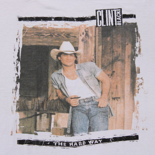 1990's Size XXL Clint Black "The Hard Way" Tee Shirt