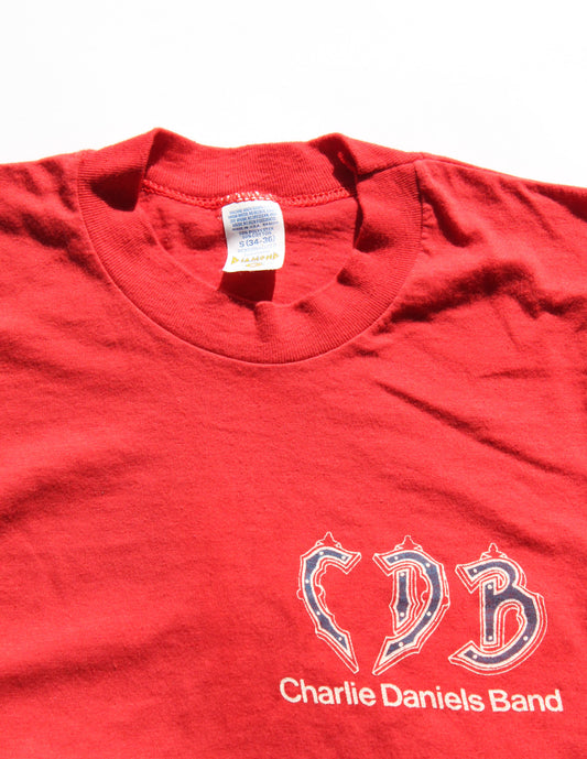 1980's Size Small Charlie Daniel's Band "Logo" Long Sleeve Shirt