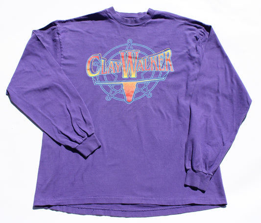 1990's Size XL Clay Walker "What's It To You?" Long Sleeve Shirt