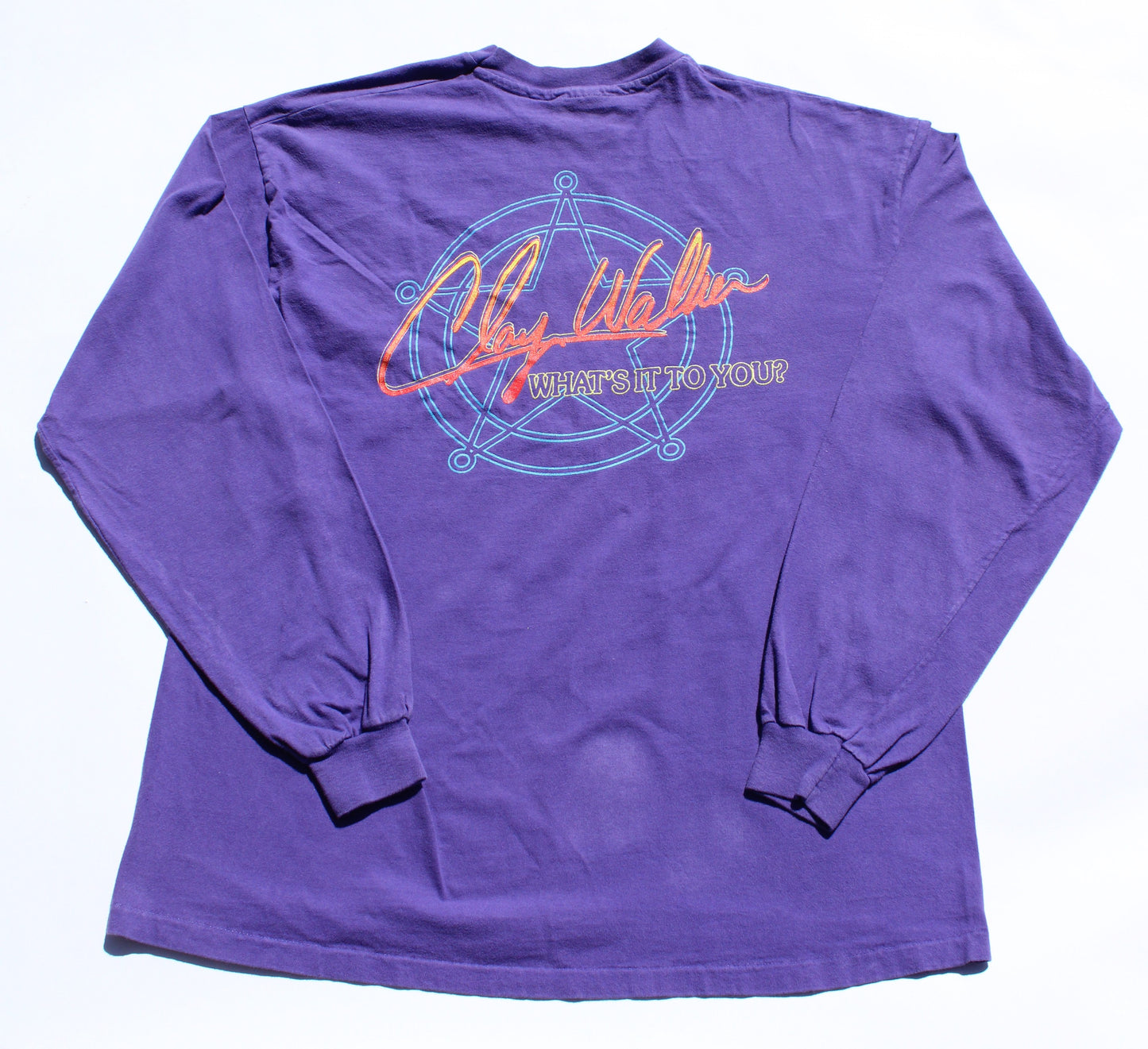 1990's Size XL Clay Walker "What's It To You?" Long Sleeve Shirt
