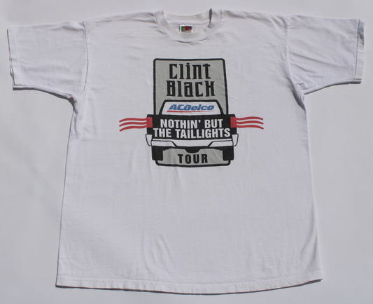 1990's Size XL Clint Black "Nothing But The Taillights Tour" Tee Shirt