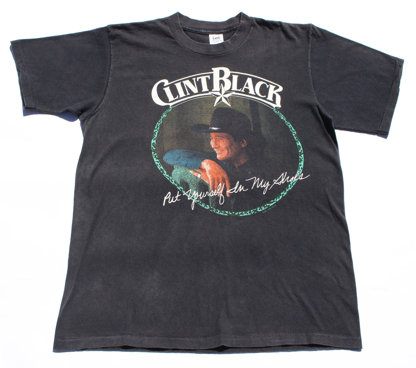 1991 Size Large Clint Black "Put Yourself In My Shoes" Tee Shirt
