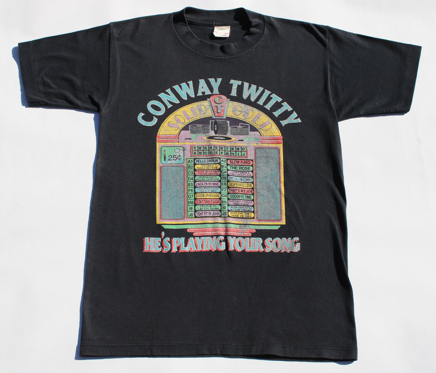 1990's Size Medium Conway Twitty "Jukebox" Tee Shirt
