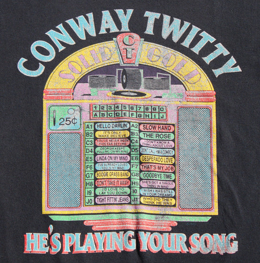1990's Size Medium Conway Twitty "Jukebox" Tee Shirt
