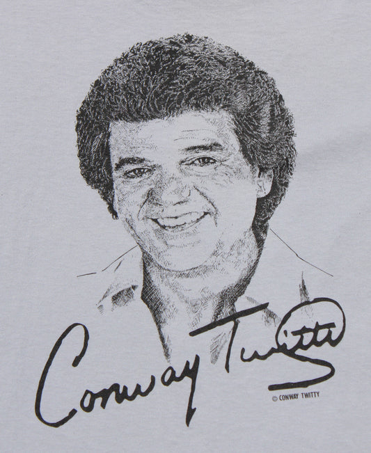 1990's Size Medium Conway Twitty "Face" Tee Shirt