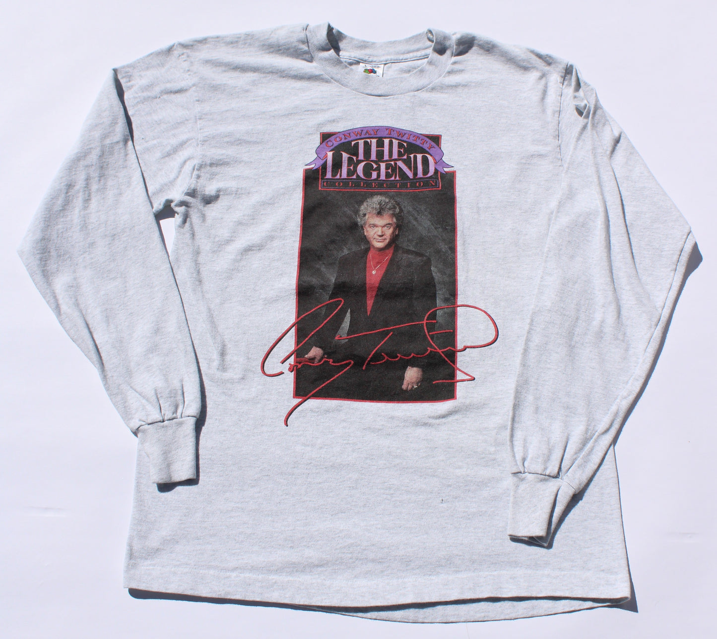 1990's Size Large Conway Twitty "The Legend" Long Sleeve Shirt