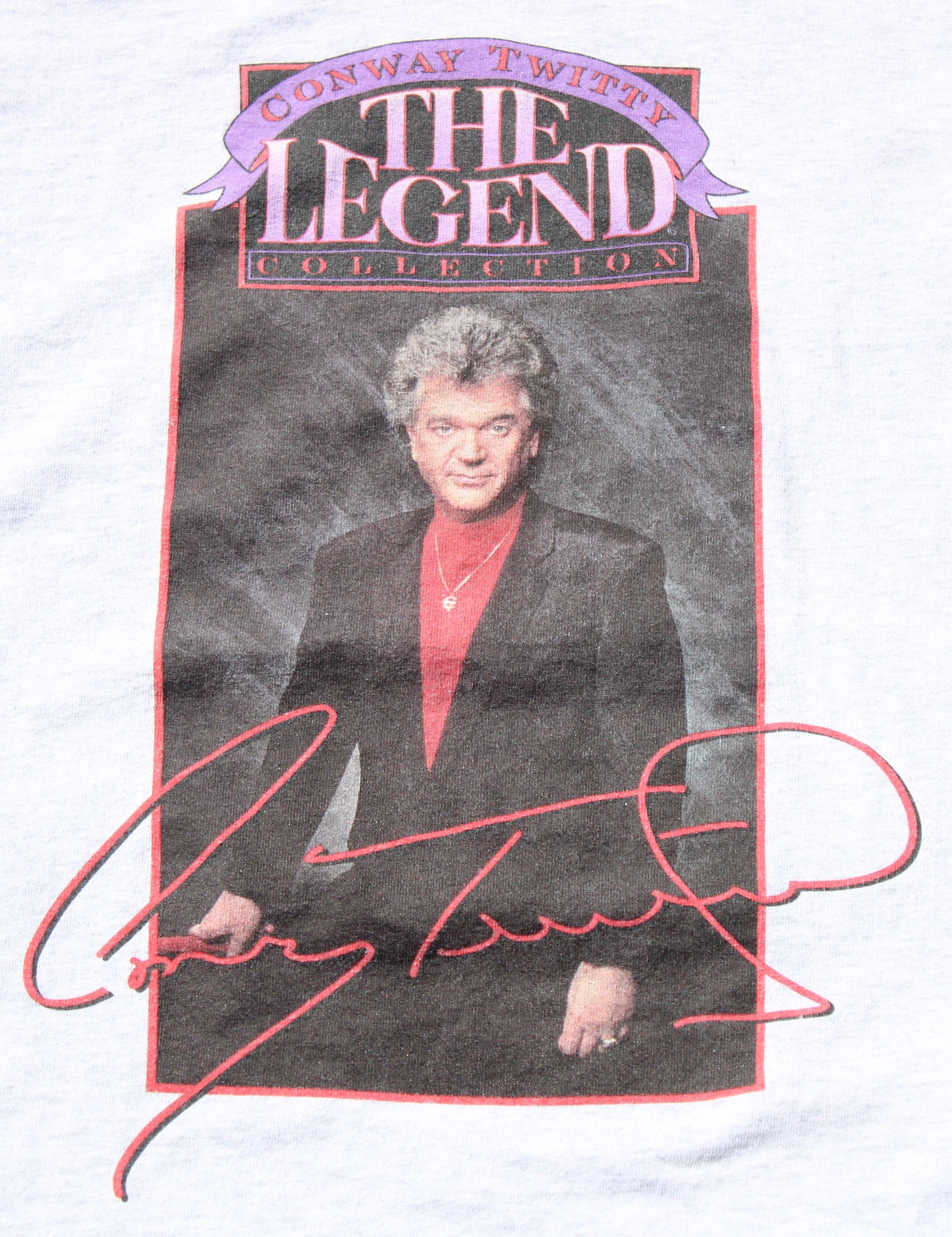 1990's Size Large Conway Twitty "The Legend" Long Sleeve Shirt