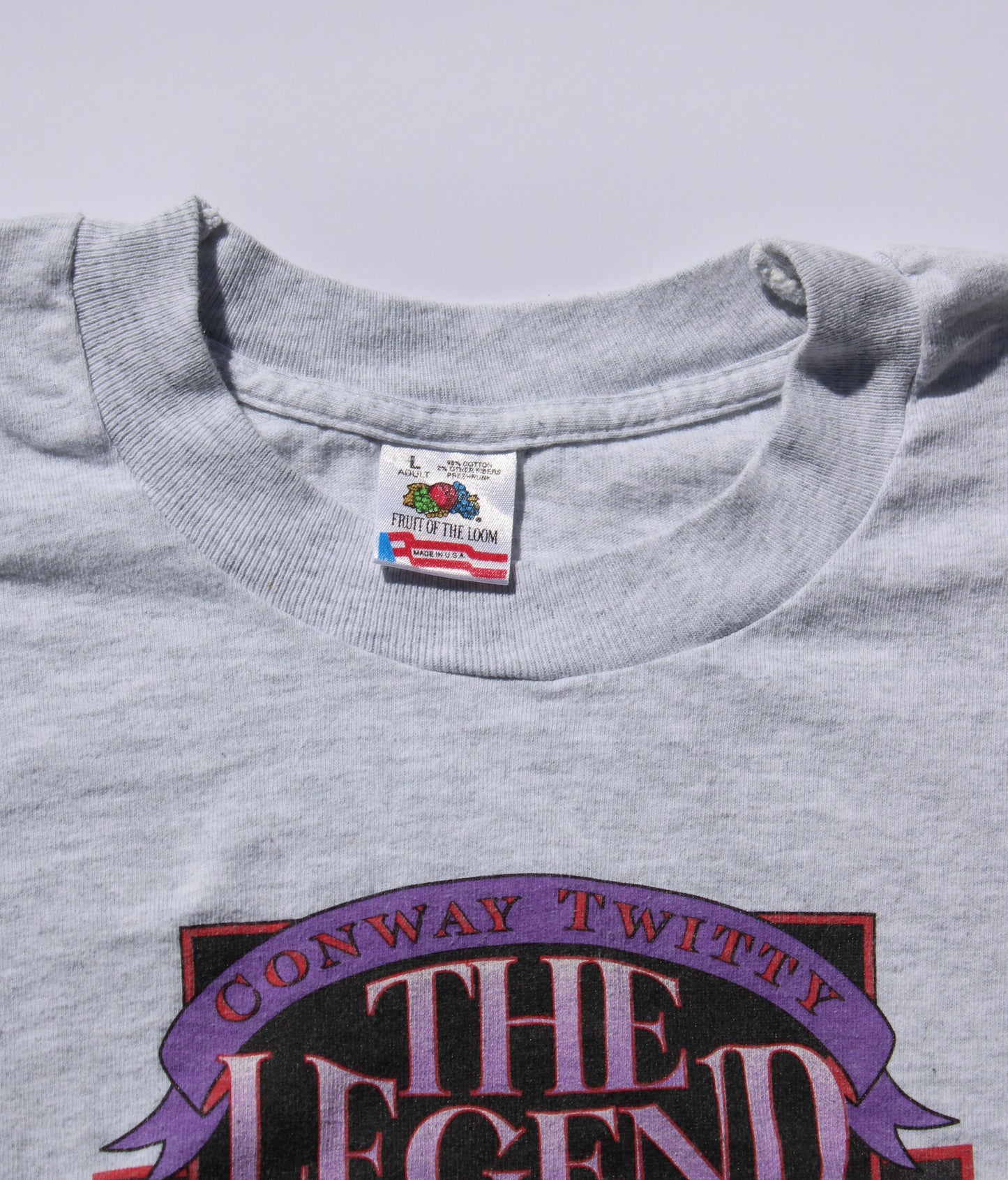 1990's Size Large Conway Twitty "The Legend" Long Sleeve Shirt