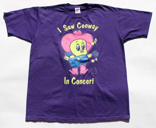 1990's Size Large Conway Twitty "Twitty Bird" Tee Shirt