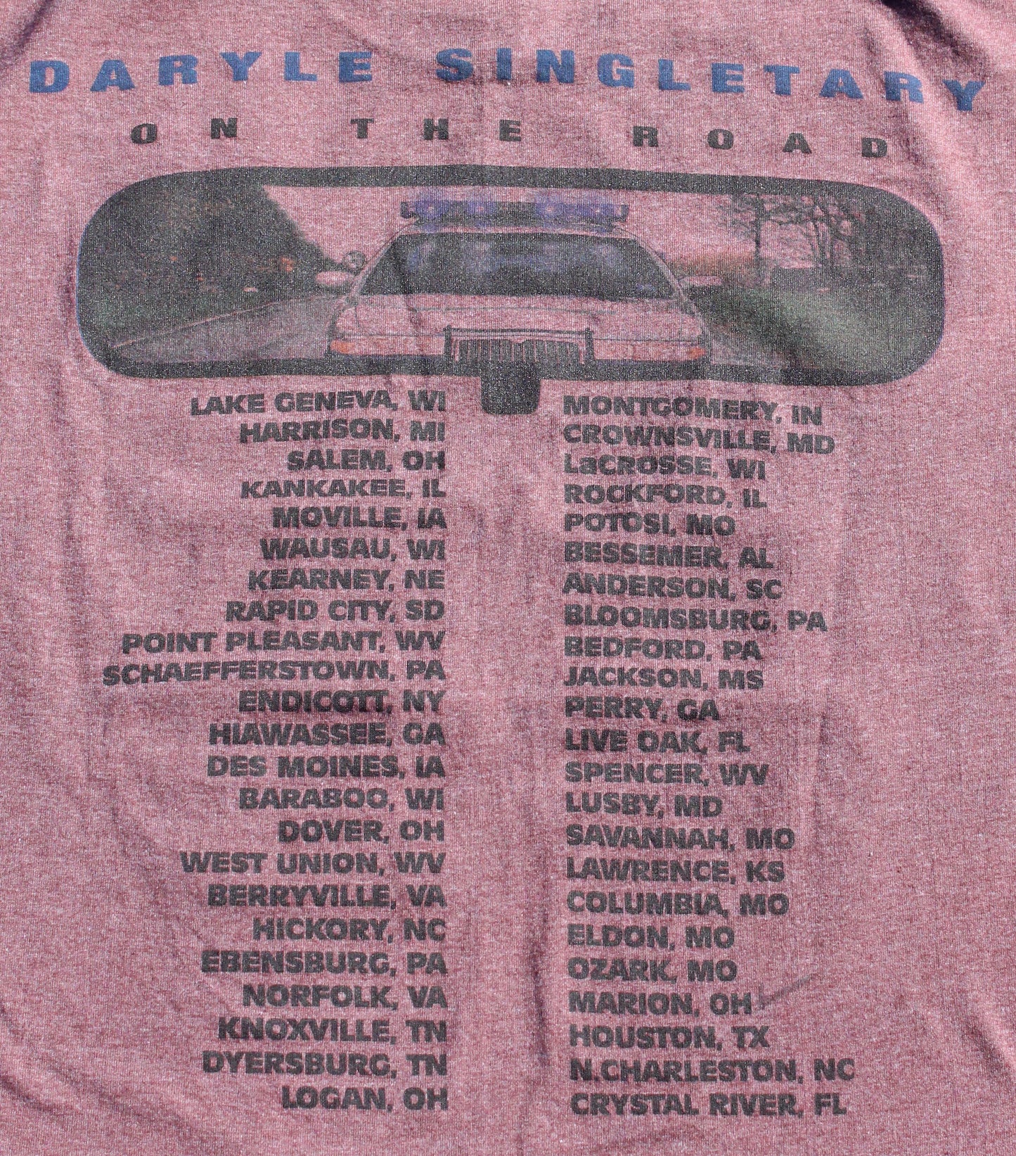 1996 Size XL Daryle Singletary "Too Much Fun" Tee Shirt