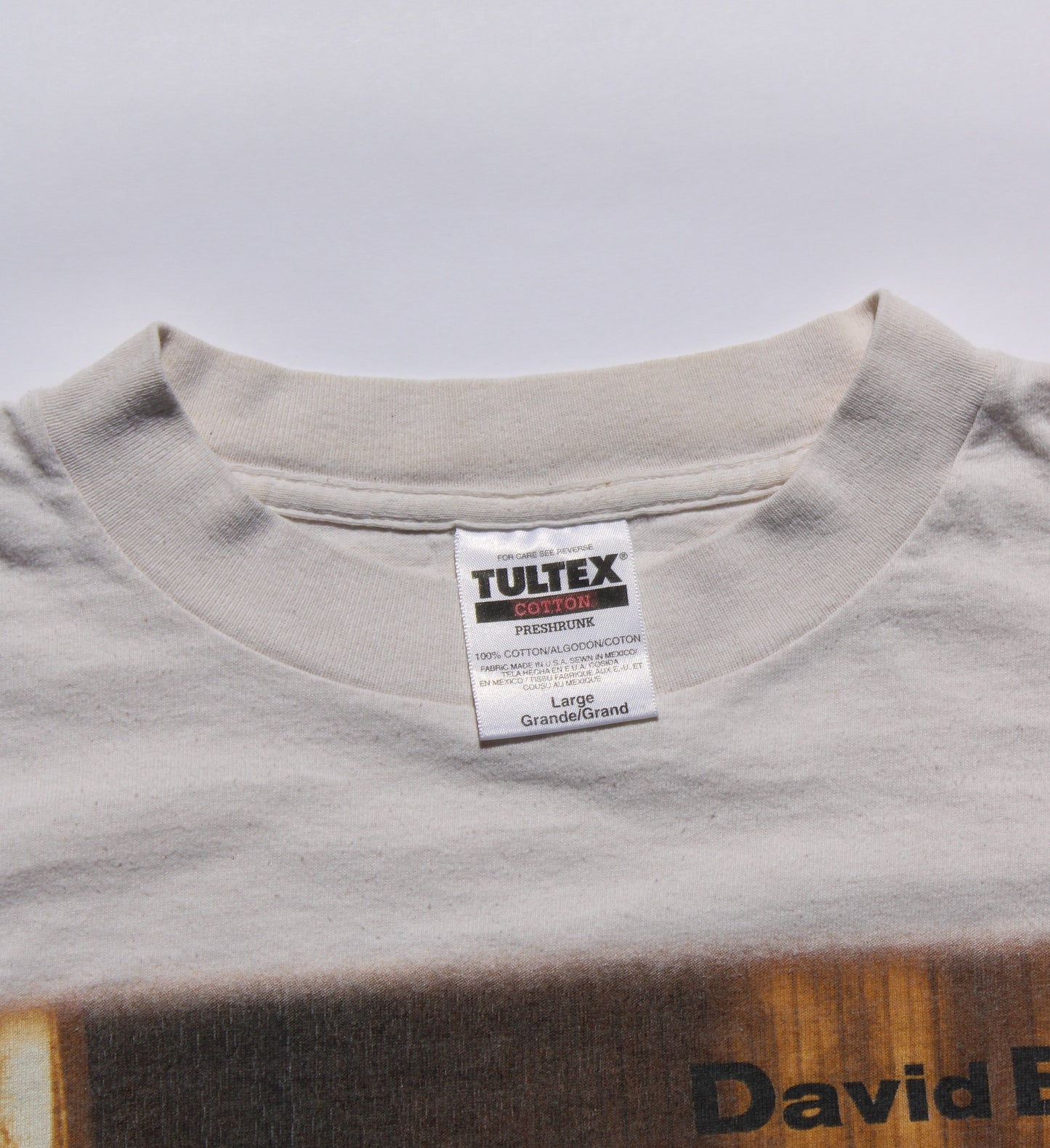 1996 Size Large David Ball "Tour" Tee Shirt