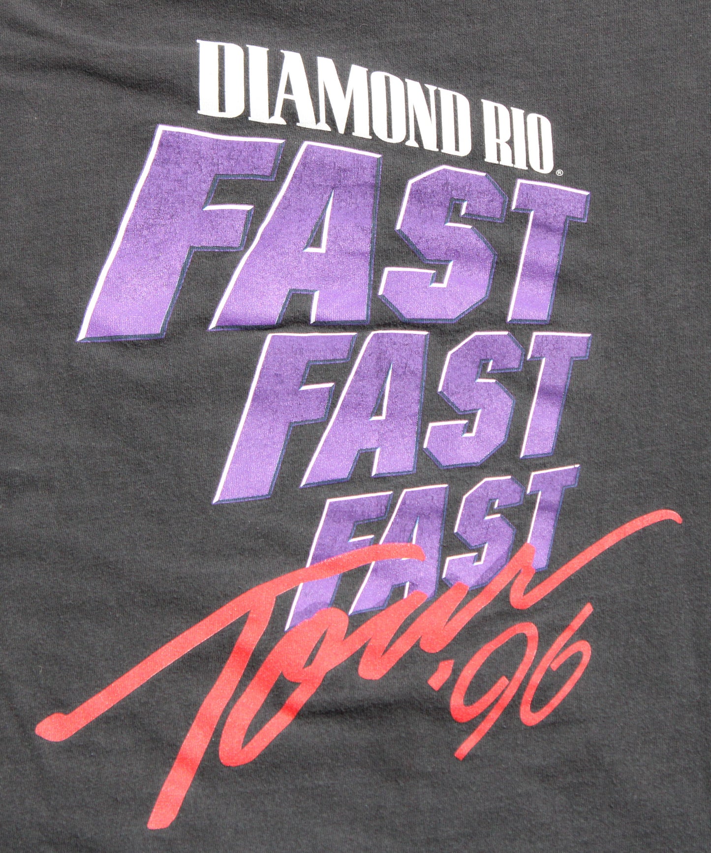 1996 Size XXL Diamond Rio "Fast Tour" Tee Shirt
