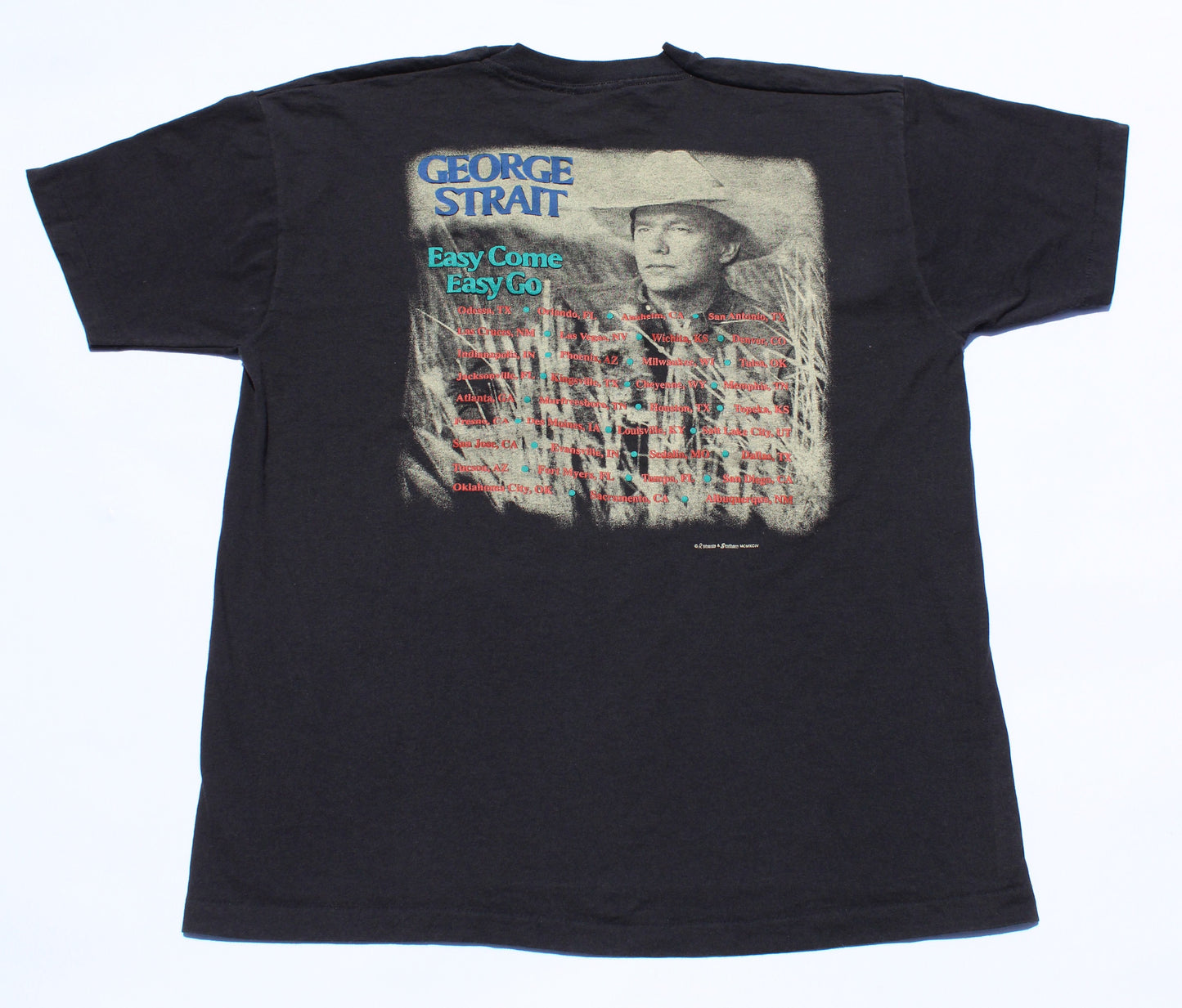 1994 Size XL George Strait "Easy Come Easy Go" Tee Shirt