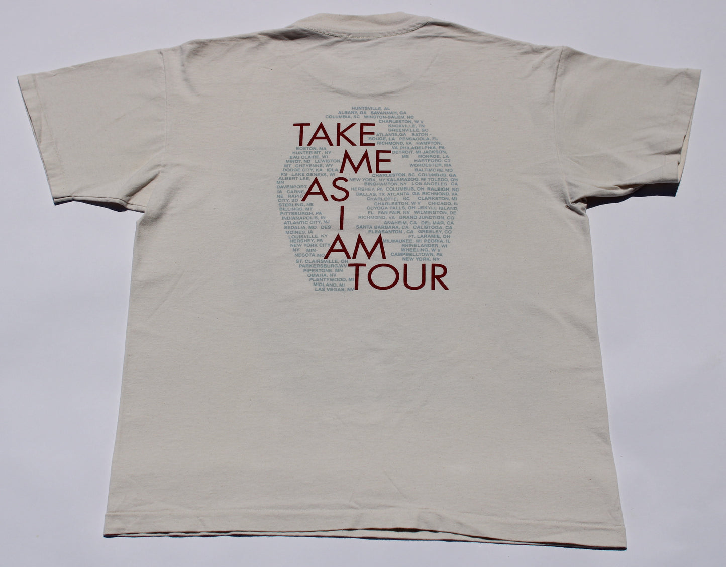 1994 Size Large Faith Hill "Take Me As I Am" Tour Tee Shirt