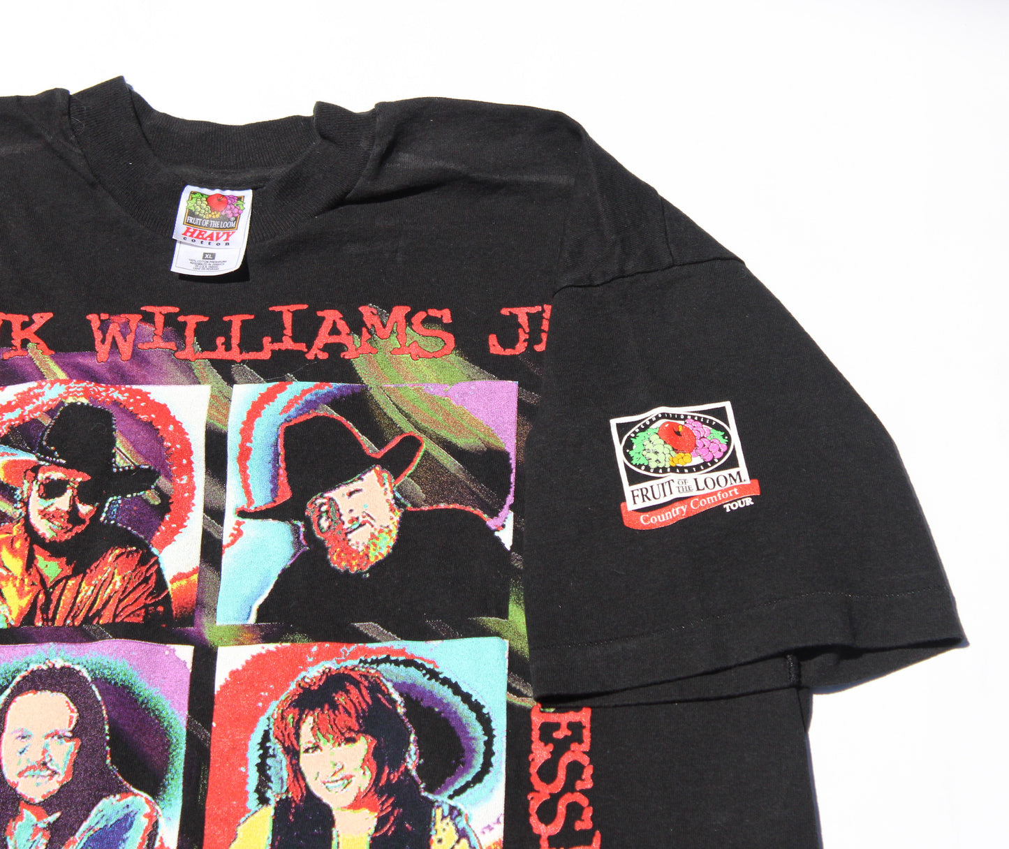 1990's Size XL Hank x Charlie x Jo Dee x Travis "Tour" Tee Shirt