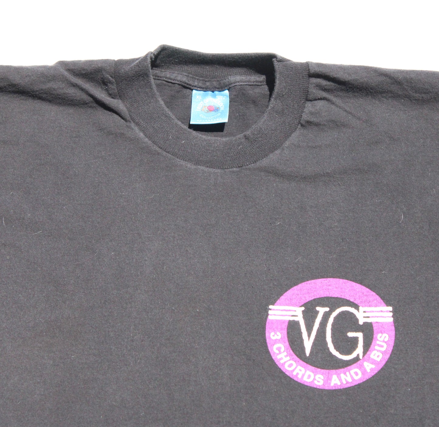 1994 Size XL Vince Gill "3 Chords And A Bus Crew" Tee Shirt