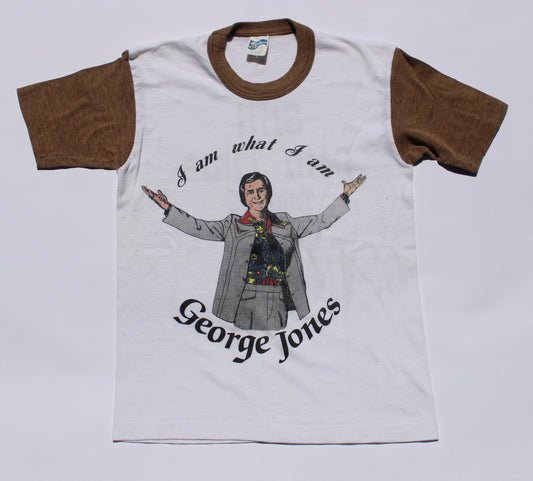 1982 Size Small George Jones "I Am What I Am" Tour Tee Shirt