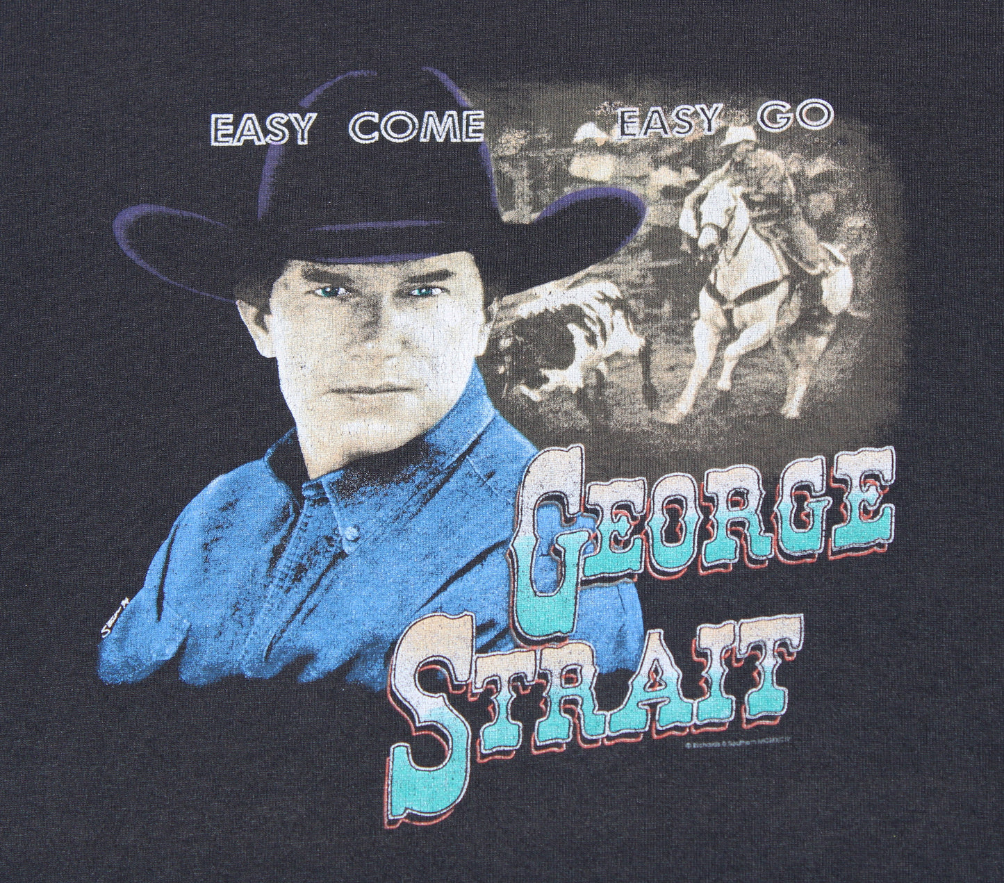 1994 Size XS George Strait "Easy Come, Easy Go" Tee Shirt