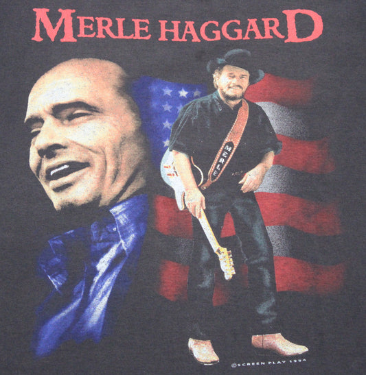 1994 Size XL Merle Haggard "The Legend Continues" Tee Shirt