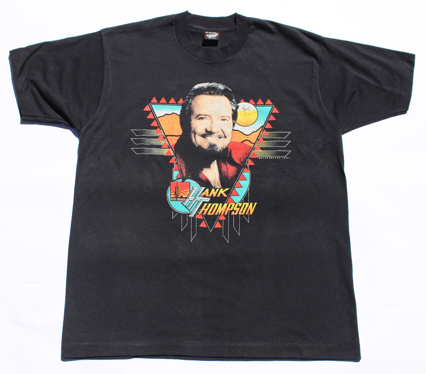 1991 Size XL Hank Thompson "Face" Tee Shirt