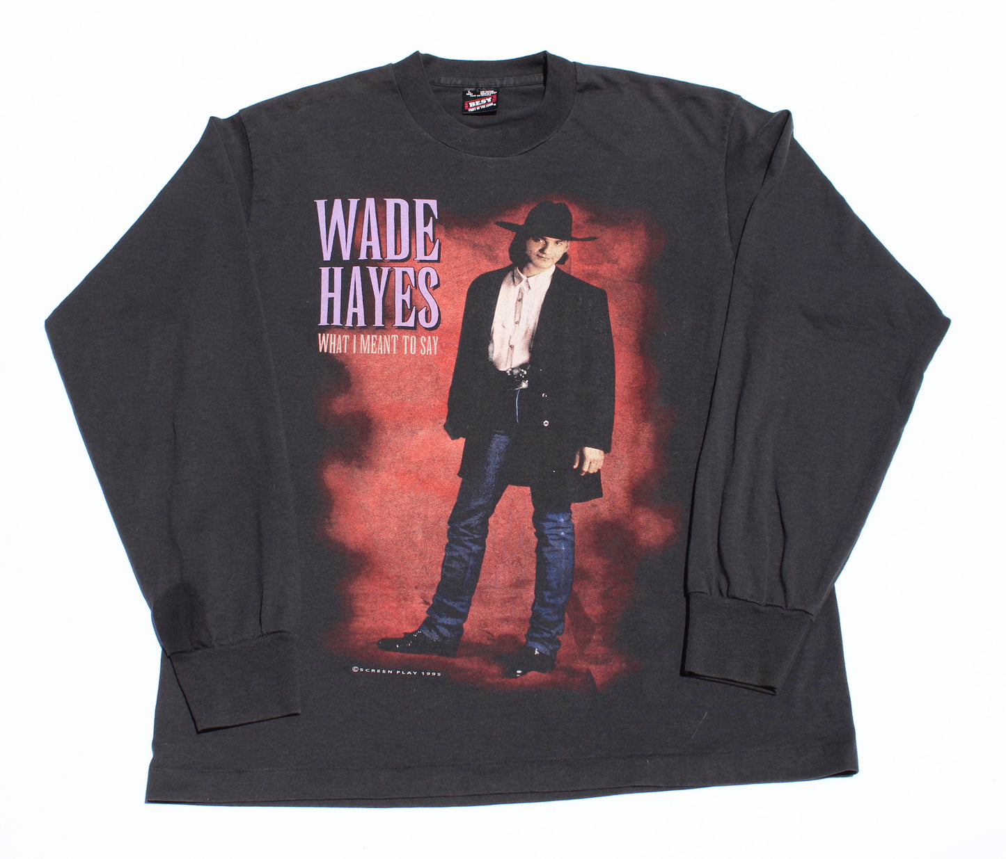 1995 Size Large Wade Hayes "What I Meant To Say" Long Sleeve Shirt