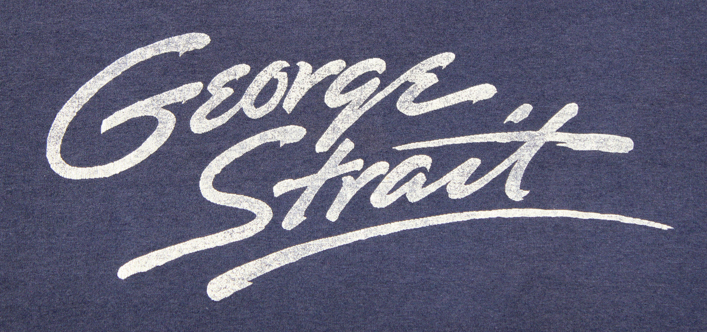 1980's Size Medium George Strait "Logo" Tee Shirt