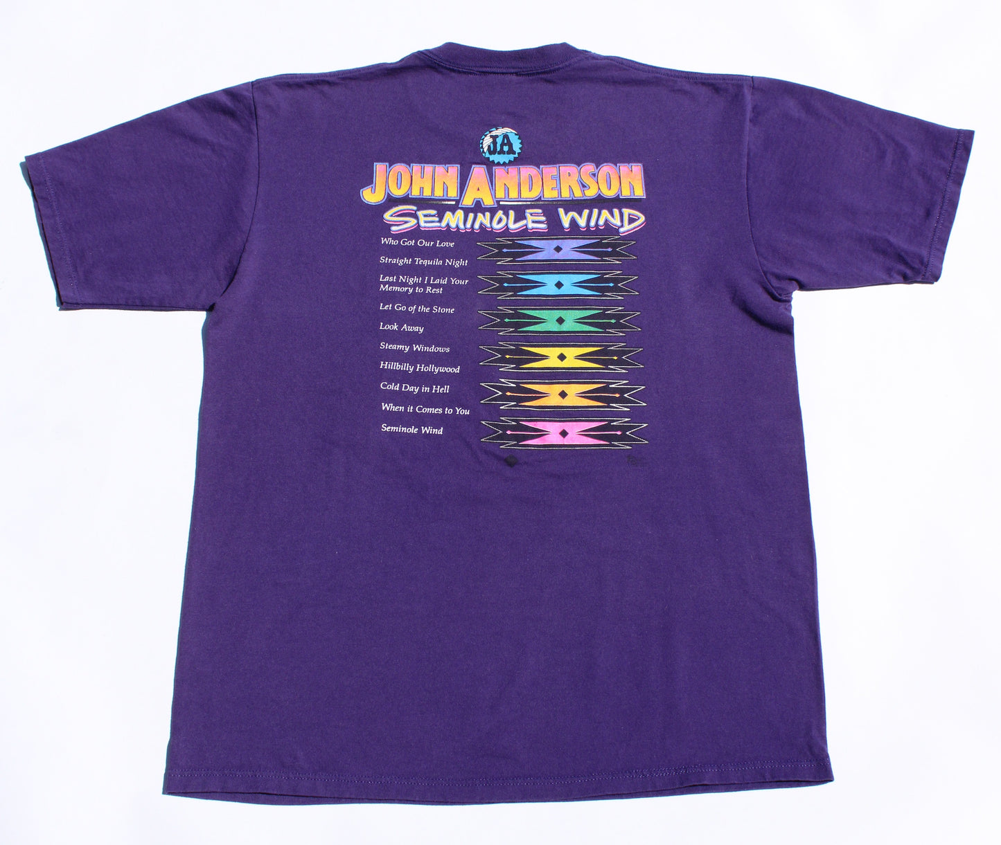 1990's Size Large John Anderson "Seminole Wind" Tee Shirt