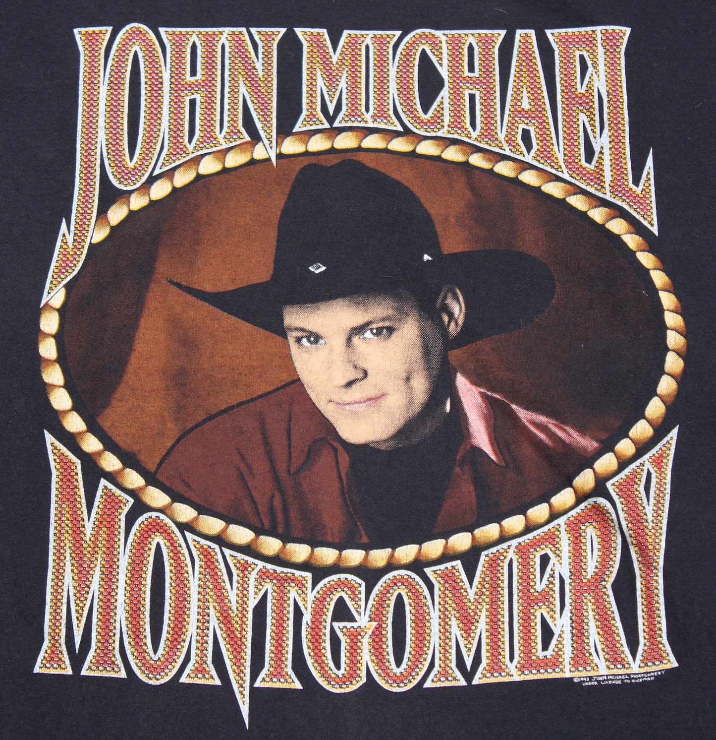 1993 Size XL John Michael Montgomery "1994 Tour" Tee Shirt